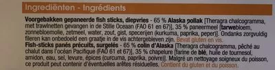 Lista de ingredientes del producto Fish sticks Everyday 