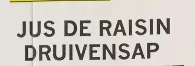 Lista de ingredientes del producto Jus de raisin à base de concentré Winny 1 l