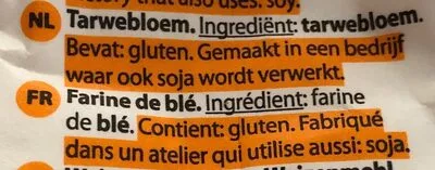 Lista de ingredientes del producto Farine de ble Delhaize 1 kg