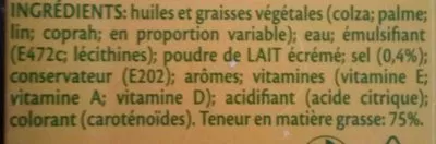 Lista de ingredientes del producto Cuire & Rotir Oméga 3 Vitelma 500 g