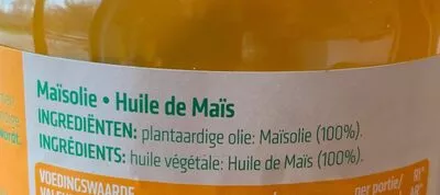 Lista de ingredientes del producto Huile de maïs Vandemoortele 1l