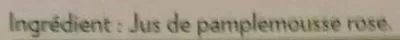 Lista de ingredientes del producto Pure Premium Pamplemousse Rose 100% pur jus pressé Tropicana 1.5 l