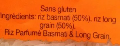 Lista de ingredientes del producto Riz parfumé (basmati & indica) Uncle Ben's, Uncle Bens 