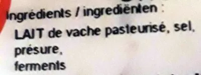 Lista de ingredientes del producto Bouquet des Moines Val dieu, Val-Dieu 150 g