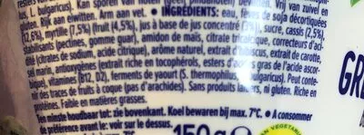 Lista de ingredientes del producto GO ON - High in protein Alpro 150 g e