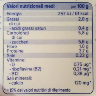 Lista de ingredientes del producto Mango più frutta Alpro 135 gr