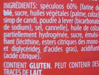 Lista de ingredientes del producto Spéculoos Poppies 400 g e