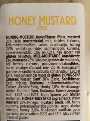 Lista de ingredientes del producto Original Honey Mustard Dressing  