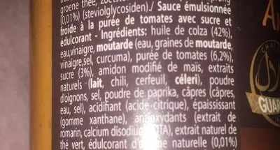 Lista de ingredientes del producto Andalouse sauce  