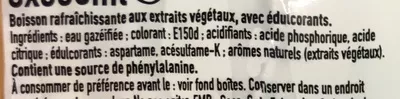 Lista de ingredientes del producto Coca-Cola Light sans caféine Coca-Cola 6 * 33 cl