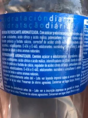 Lista de ingredientes del producto Aquarius  