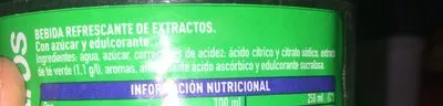 Lista de ingredientes del producto Nestea de Manzana Nestea 