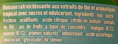 Lista de ingredientes del producto Thé glacé saveur Tropical Nestea 1,5 l