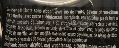 Lista de ingredientes del producto Fines Bulles Mojito Finley 6 * 250 ml