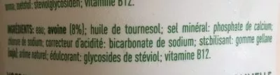 Lista de ingredientes del producto Avena de la buena Coca-Cola, AdeS, AdeZ 800 ml