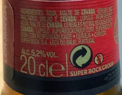 Lista de ingredientes del producto Bouteille De Bière 20cl  