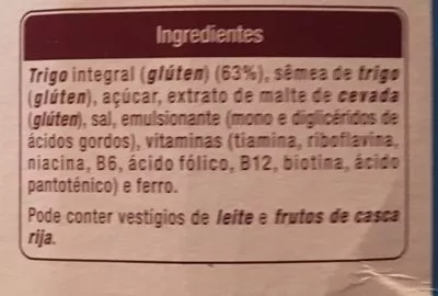 Lista de ingredientes del producto Bran flakes  375 g