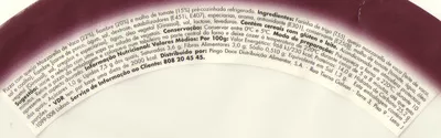 Lista de ingredientes del producto Pizza fiambre e queijo Mozzarella Pingo Doce 405 g