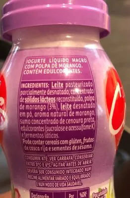 Lista de ingredientes del producto Corpos Danone 