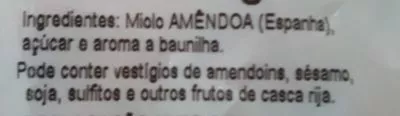 Lista de ingredientes del producto Amandes caramelisées Continente 