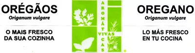 Lista de ingredientes del producto Planta de orégãos Aromáticas Vivas 1 planta