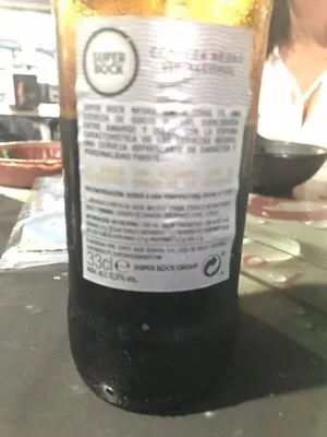 Lista de ingredientes del producto Cerveza negra super bock 