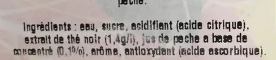 Lista de ingredientes del producto Peach Ice Tea Lipton 1,5 l