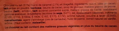 Lista de ingredientes del producto M&m's U 400g