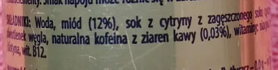 Lista de ingredientes del producto Napój energetyzujący z polskim miodem i kofeiną Pitbull 250 ml