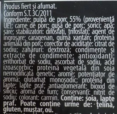 Lista de ingredientes del producto Fox Salam Victoria Fox 125 g,