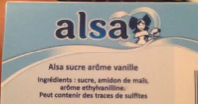 Lista de ingredientes del producto Alsa Vanilla Sugar 70G Alsa 75 g