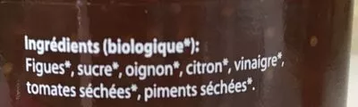 Lista de ingredientes del producto Chutney figues & citrons Les Moulin Mahjoub 