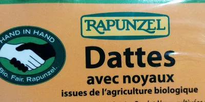 Lista de ingredientes del producto Dattes avec noyaux Rapunzel 500 g