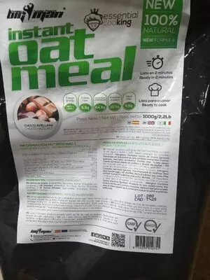 Lista de ingredientes del producto Instant oat meal  