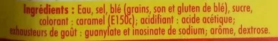 Lista de ingredientes del producto Arôme Saveur Maggi 200 ml