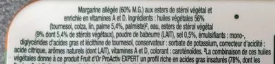 Lista de ingredientes del producto Pro active expert Fruit d or 450g