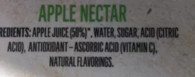 Lista de ingredientes del producto Nectar Pomme  