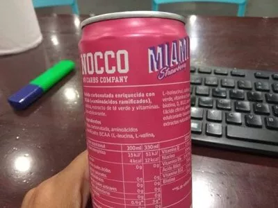 Lista de ingredientes del producto Miami strawberry Nocco 