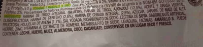 Lista de ingredientes del producto Natura crackers bimbo 