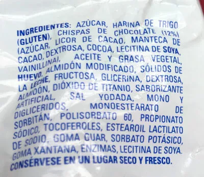 Lista de ingredientes del producto Little bites Bimbo 92g