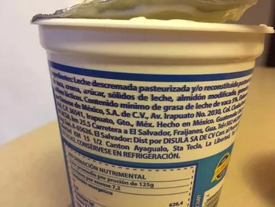 Lista de ingredientes del producto Oikos Danone 900 g