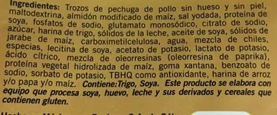 Lista de ingredientes del producto Boneless Búfalo Bachoco Bachoco 700 g