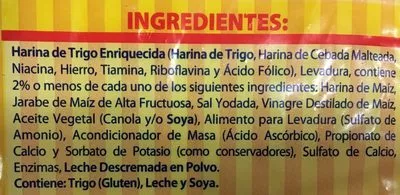 Lista de ingredientes del producto English Muffins New York Deli & Bagel 368 g