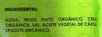 Lista de ingredientes del producto FRIJOLES PINTOS REFRITOS TERO 400 g