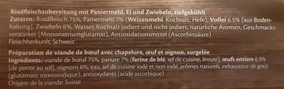 Lista de ingredientes del producto Farmburger boeuf Findus 360 g