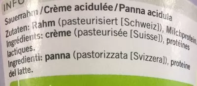 Lista de ingredientes del producto Crème fraîche Coop 200 g