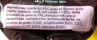 Lista de ingredientes del producto Nescafé Cafè Soluble 3 a 1 Nescafé 