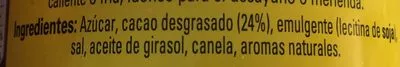 Lista de ingredientes del producto Nesquik Extra Choc Nestlé, Nesquik 390 g