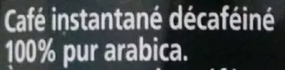 Lista de ingredientes del producto Nescafé Expresso Décaféïné Nescafé 95g
