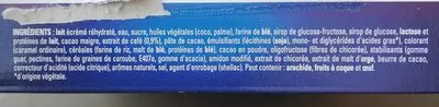 Lista de ingredientes del producto Cônes glacés, café et pépites au café Nestlé 6*71 g - 480 g